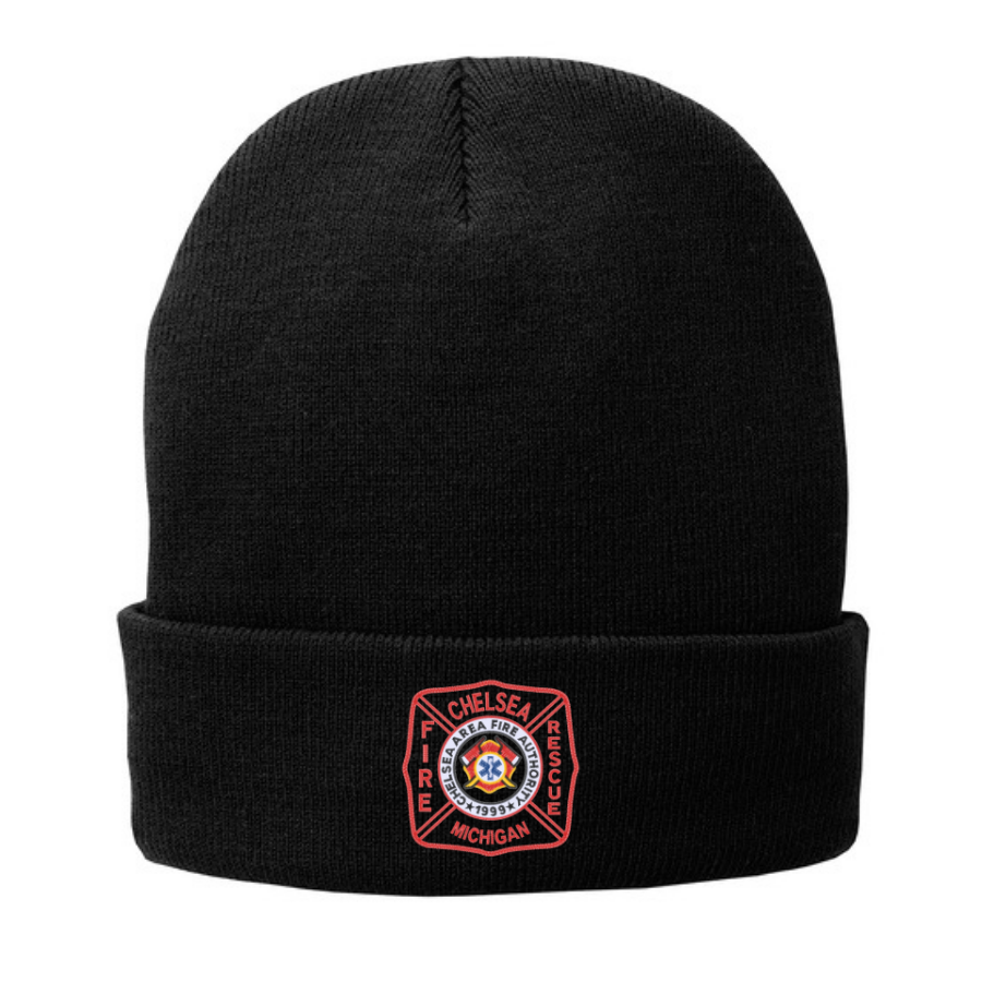 CP90L | Port & Company Knit Fleece Lined Flip Hat, Embroidered - Chelsea