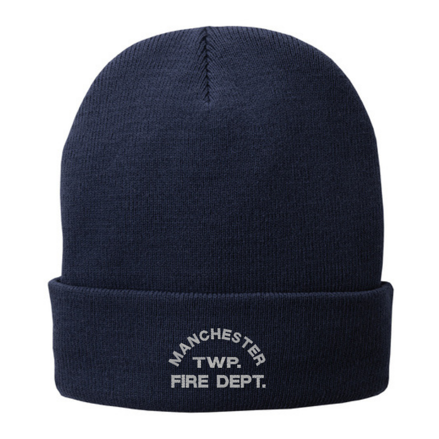 CP90L | Port & Company Knit Fleece Lined Flip Hat, Embroidered - Manchester