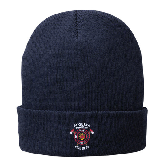 CP90L | Port & Company Knit Fleece Lined Flip Hat, Embroidered - Augusta Twp.