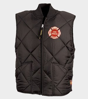 1222 || Game Sportswear - Diamond Quilt Vest, Embroidered - Ann Arbor