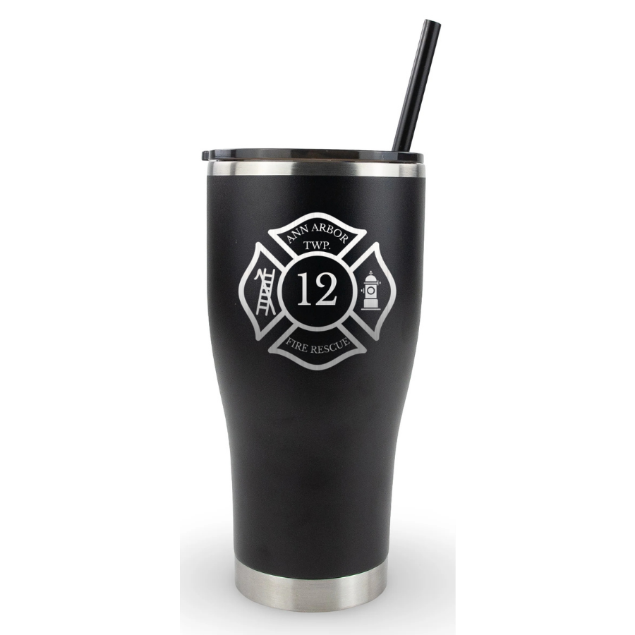 30oz Modern Curve Tumbler - Ann Arbor Twp. Fire