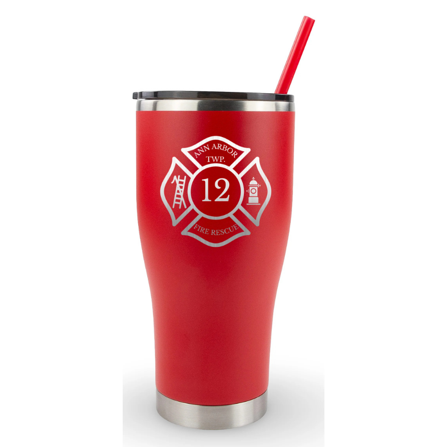 30oz Modern Curve Tumbler - Ann Arbor Twp. Fire