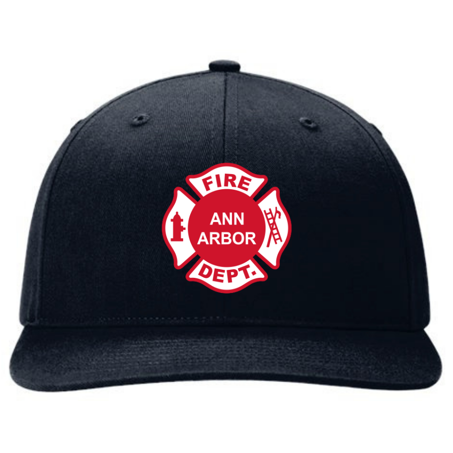R312 || Richardson Solid Twill Trucker - Embroidered - Ann Arbor Fire