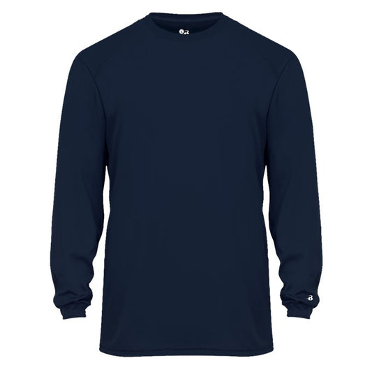 410400 || Badger Sport B-Core Long Sleeve T-Shirt - Screened - Ash Twp. Fire