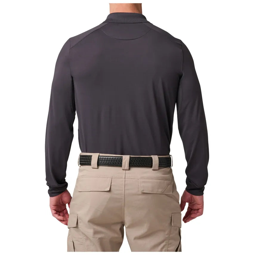 42022 || 5.11 Helios long-sleeve polo - Embroidered - Dexter