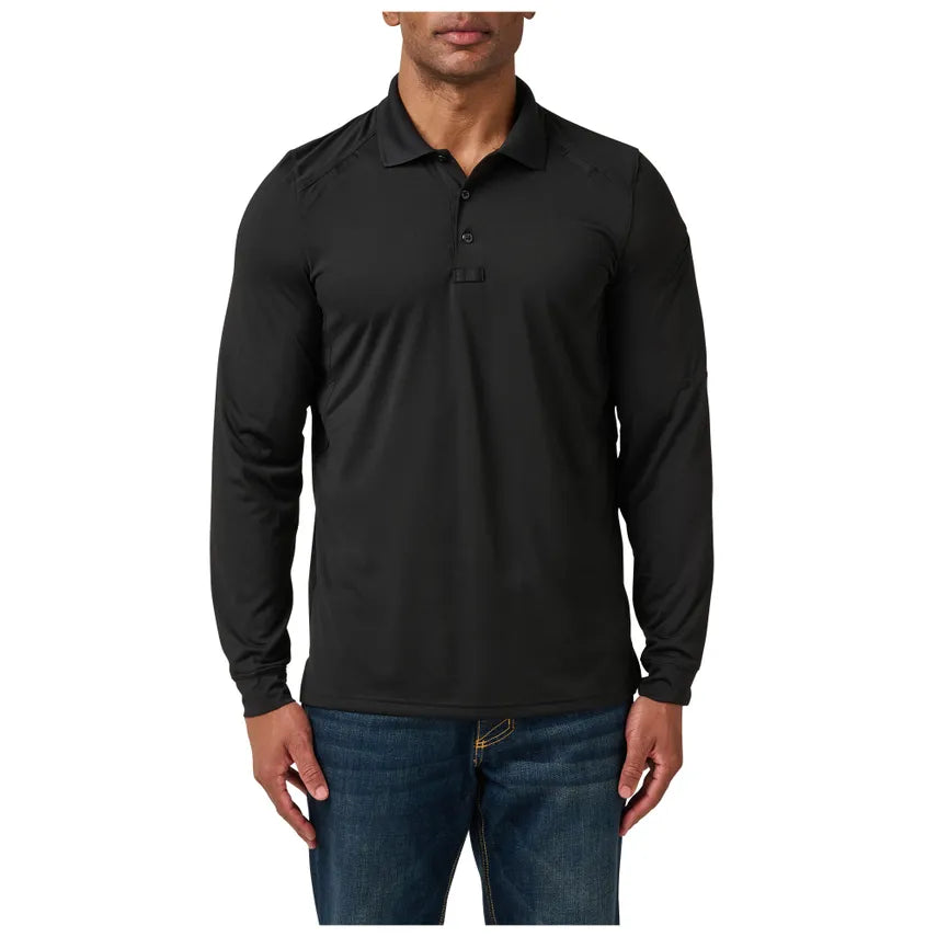 42022 || 5.11 Helios long-sleeve polo - Embroidered - Dexter