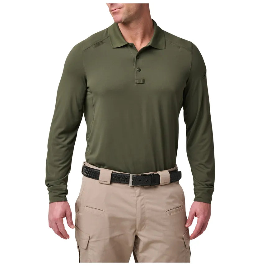 42022 || 5.11 Helios long-sleeve polo - Embroidered - Dexter