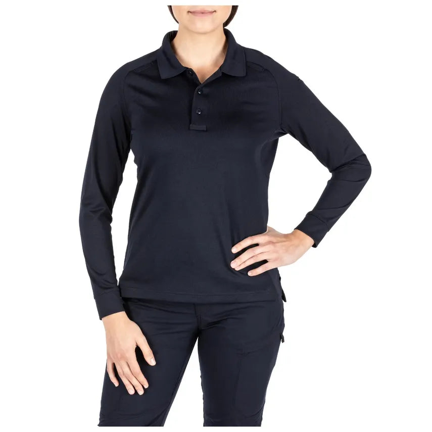 62408 || 5.11 Performance Polo Long Sleeve - Women's - Embroidered - Cambridge Twp. Fire