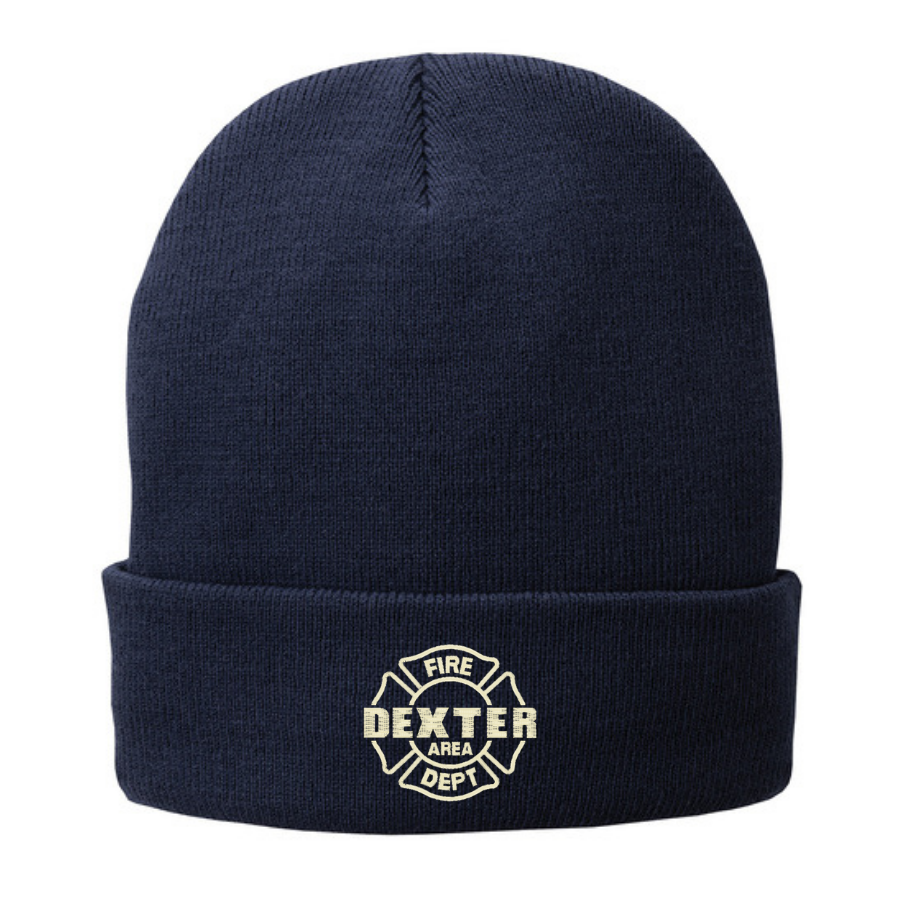 CP90L | Port & Company Knit Fleece Lined Flip Hat, Embroidered - Dexter