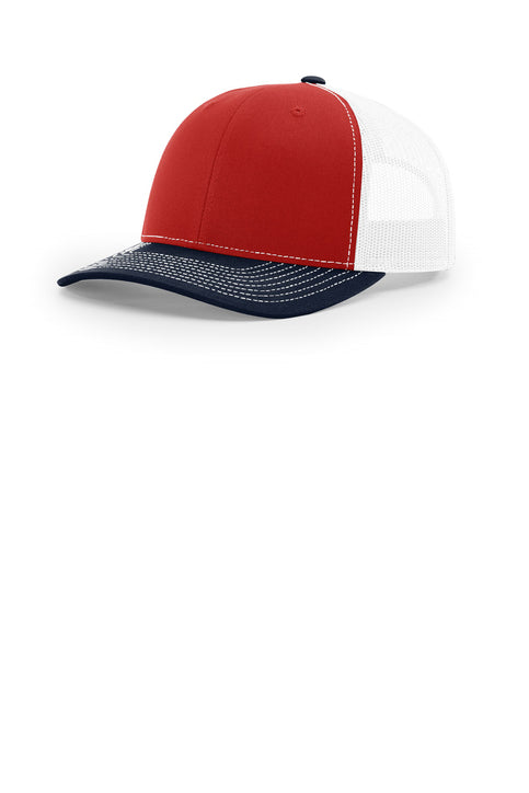 R112 || Richardson Mesh Snapback Trucker Cap - Embroidered - Canton Firefighters