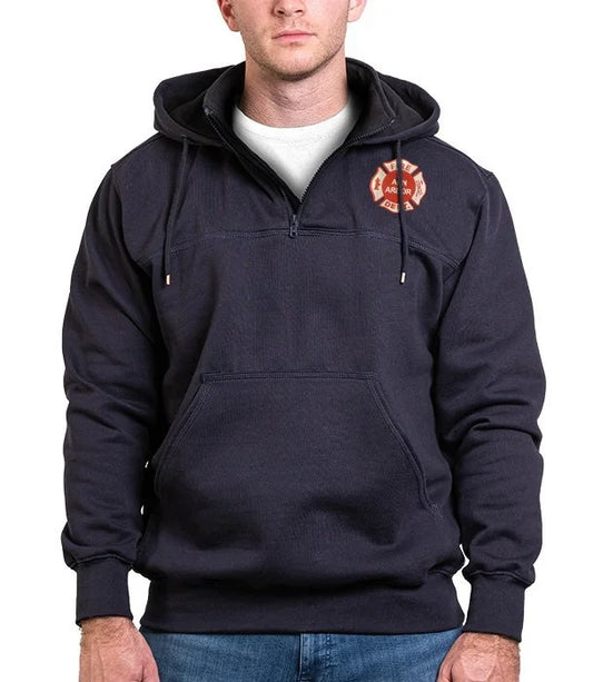 8525 | Game Sportswear Hooded Work Shirt, Embroidered - Ann Arbor
