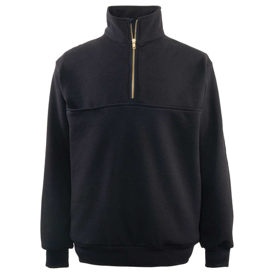 870-T || Game Sportswear Firefighter's 1/4 Zip Turtleneck Job Shirt, Embroidered - Clinton Fire