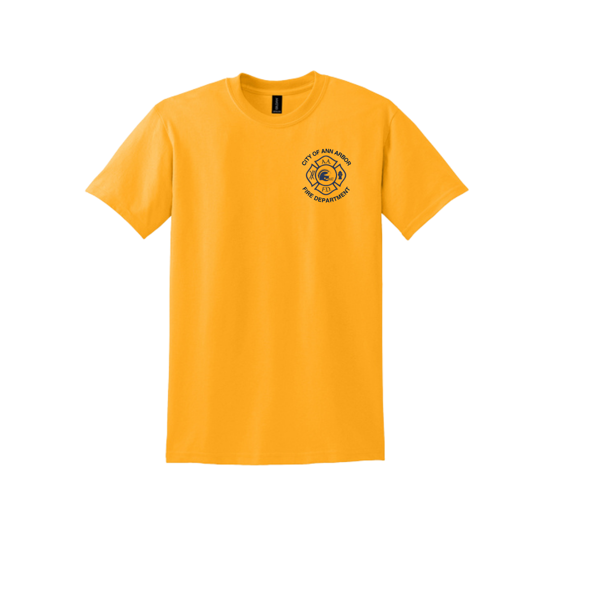 G8000 || Gildan DriBlend T-shirt Maize - AAFD UM Football