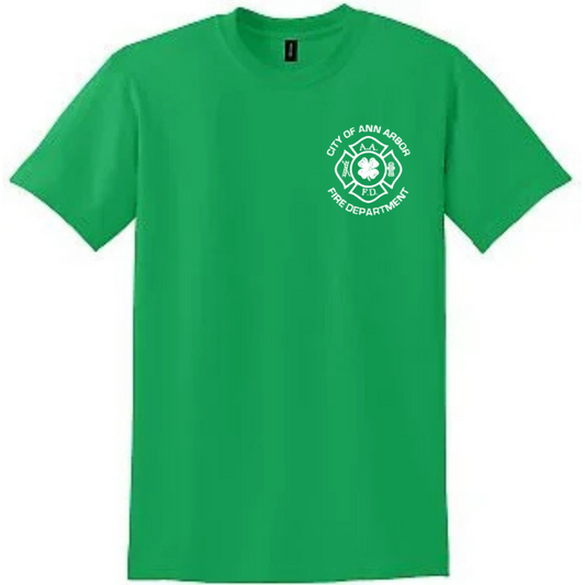 G8000 || Gildan DriBlend T-shirt Irish Green - AAFD St. Paddy's Day