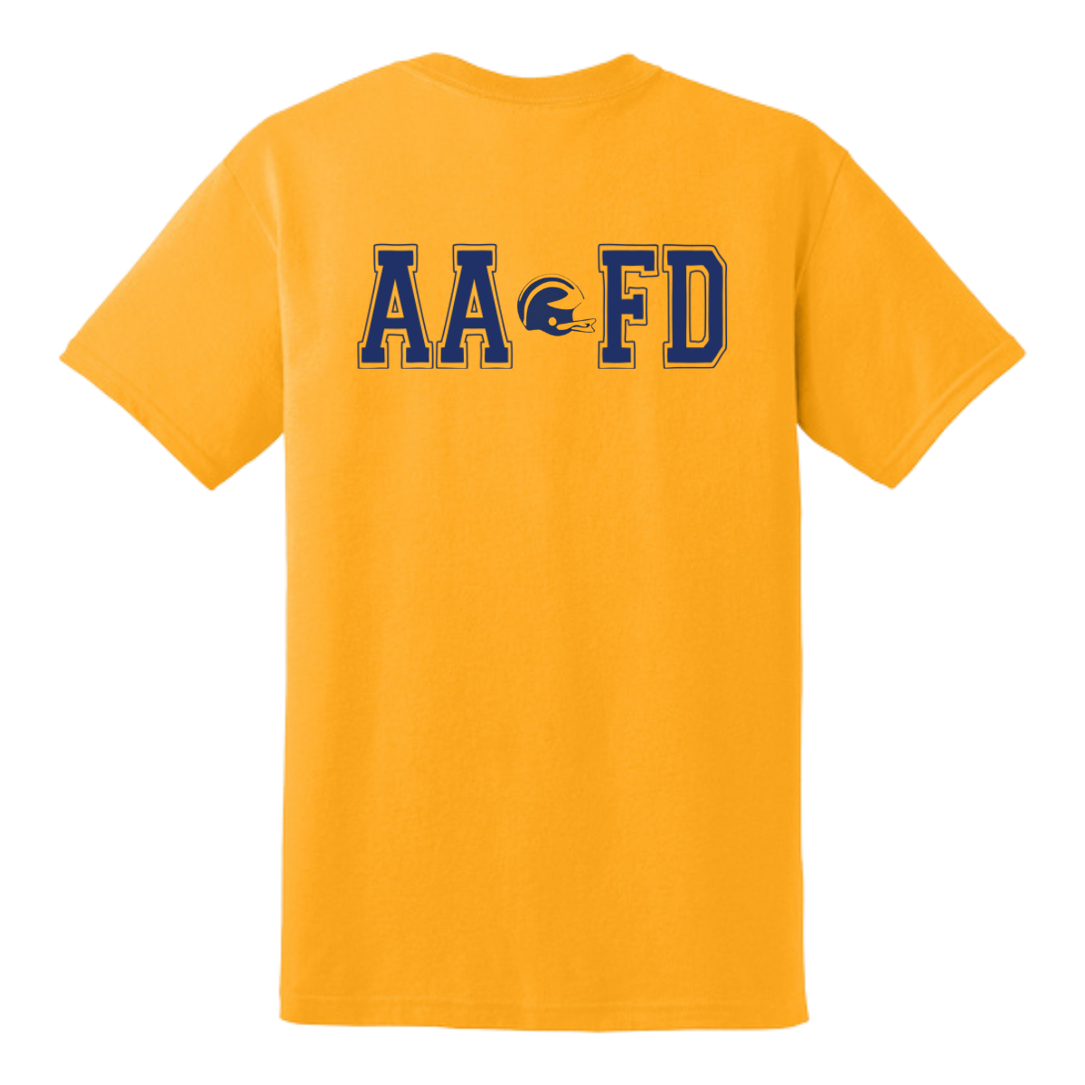 G8000 || Gildan DriBlend T-shirt Maize - AAFD UM Football