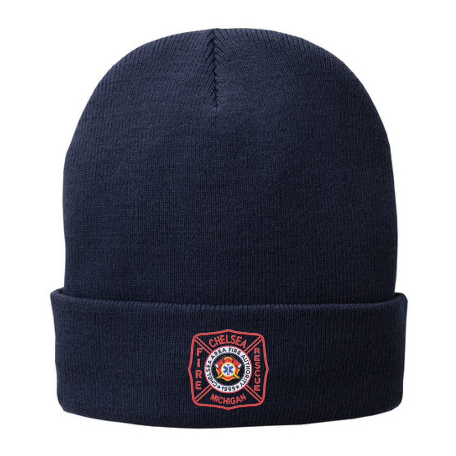 CP90L | Port & Company Knit Fleece Lined Flip Hat, Embroidered - Chelsea