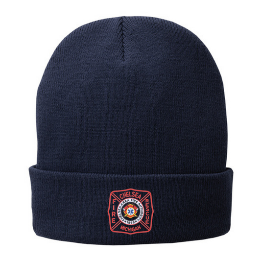 CP90L | Port & Company Knit Fleece Lined Flip Hat, Embroidered - Chelsea