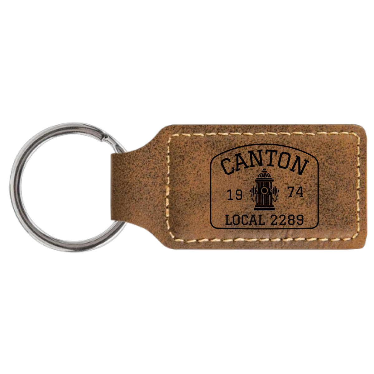 Leatherette Keychain- Canton Firefighters Local 2289