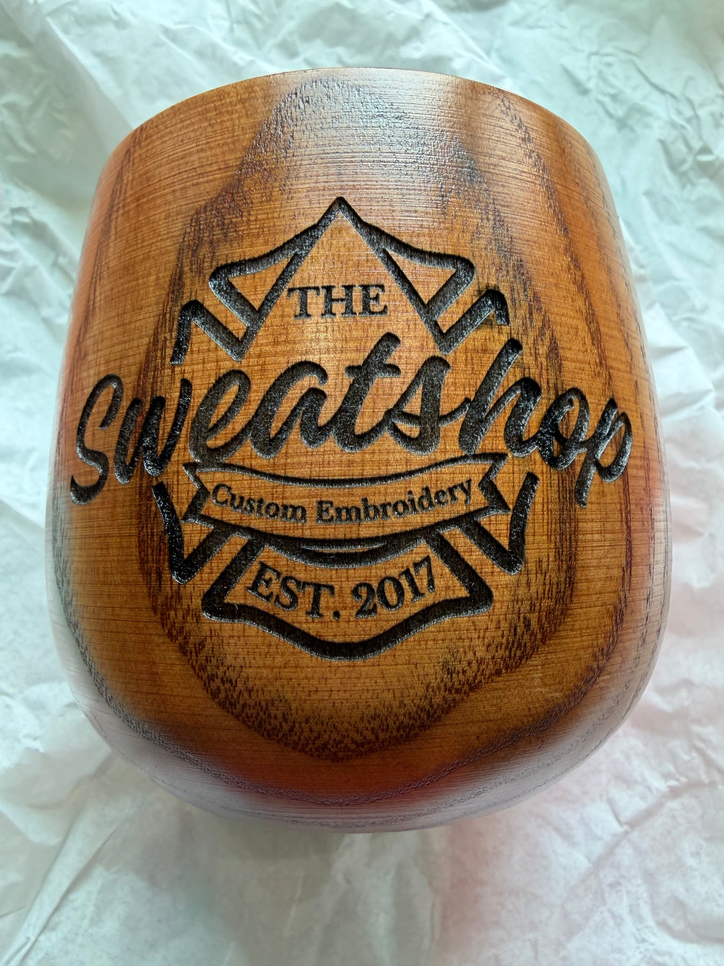 FL010 || 10 oz Charred Oak Whiskey Cup - Engraved with Department logo