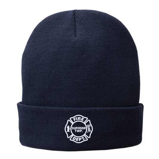 CP90L | Port & Company Knit Fleece Lined Flip Hat, Embroidered - Superior Twp.