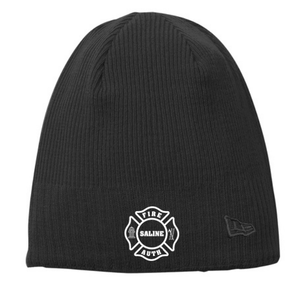 NE900 | New Era Knit Fleece Lined Beanie, Embroidered - Saline Fire Authority