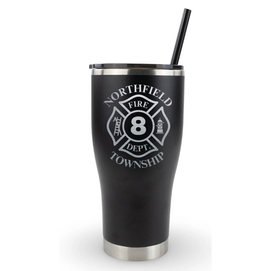 30oz Modern Curve Tumbler - Northfield Twp. Fire