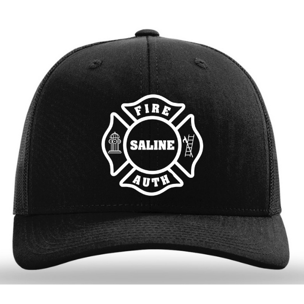 R112 || Richardson Mesh Snapback Trucker Cap - Embroidered - Saline Fire Authority