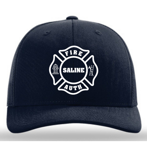 R112 || Richardson Mesh Snapback Trucker Cap - Embroidered - Saline Fire Authority