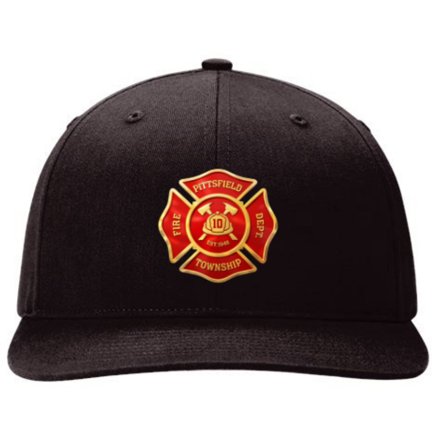 R112 || Richardson Mesh Snapback Trucker Cap - Embroidered - Pittsfield Twp. Fire