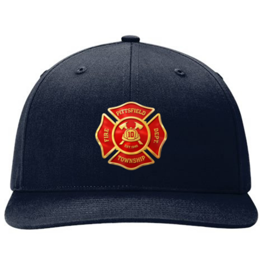 R112 || Richardson Mesh Snapback Trucker Cap - Embroidered - Pittsfield Twp. Fire
