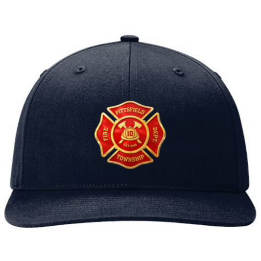 R112 || Richardson Mesh Snapback Trucker Cap - Embroidered - Pittsfield Twp. Fire