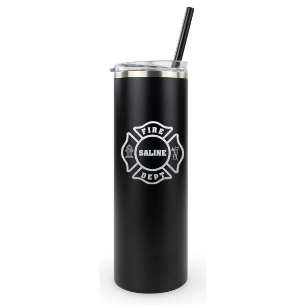 20oz Skinny Tumbler - Saline Fire