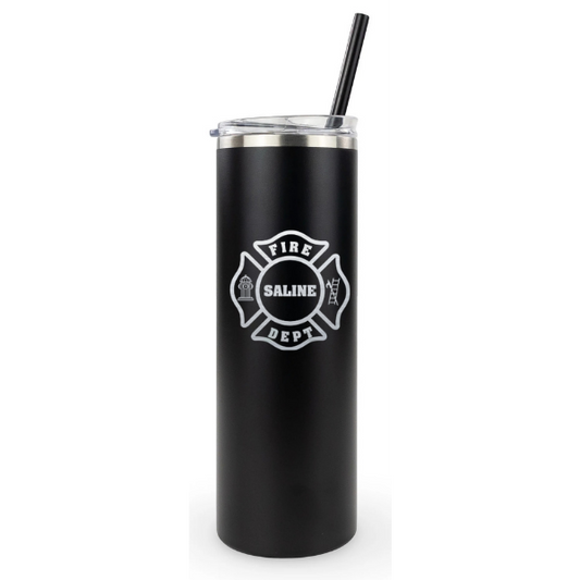 20oz Skinny Tumbler - Saline Fire