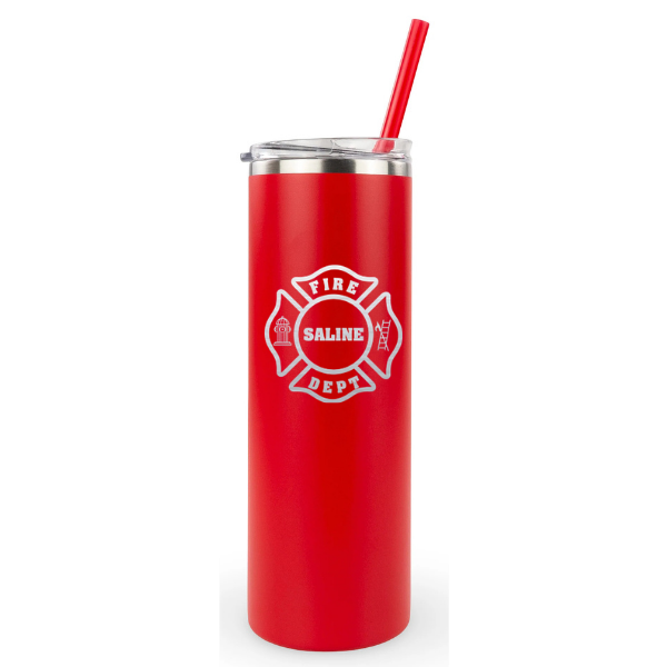 20oz Skinny Tumbler - Saline Fire
