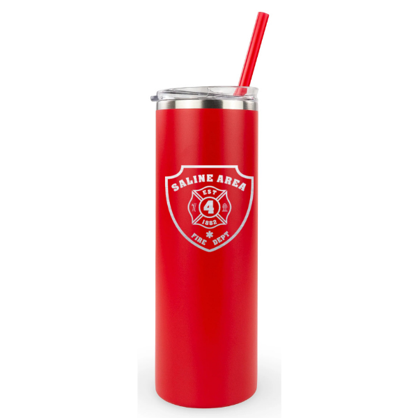 20oz Skinny Tumbler - Saline Fire