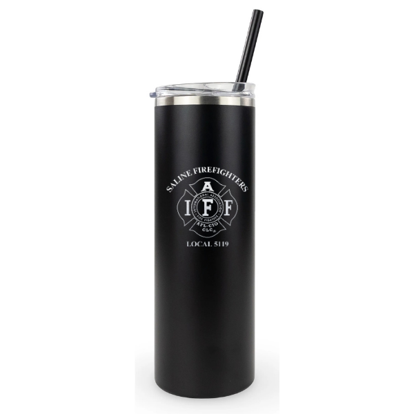 20oz Skinny Tumbler - Saline Fire