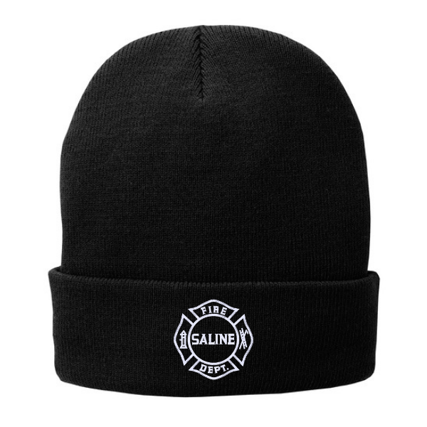 CP90L | Port & Company Knit Fleece Lined Flip Hat, Embroidered - Saline