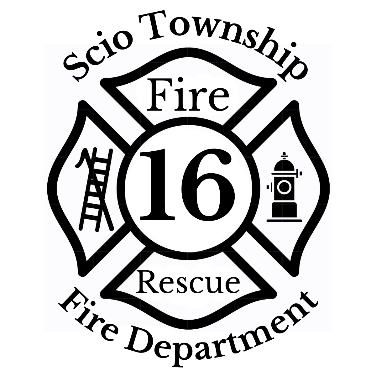 30oz Modern curve tumbler - Scio Fire Dept. Maltese Cross