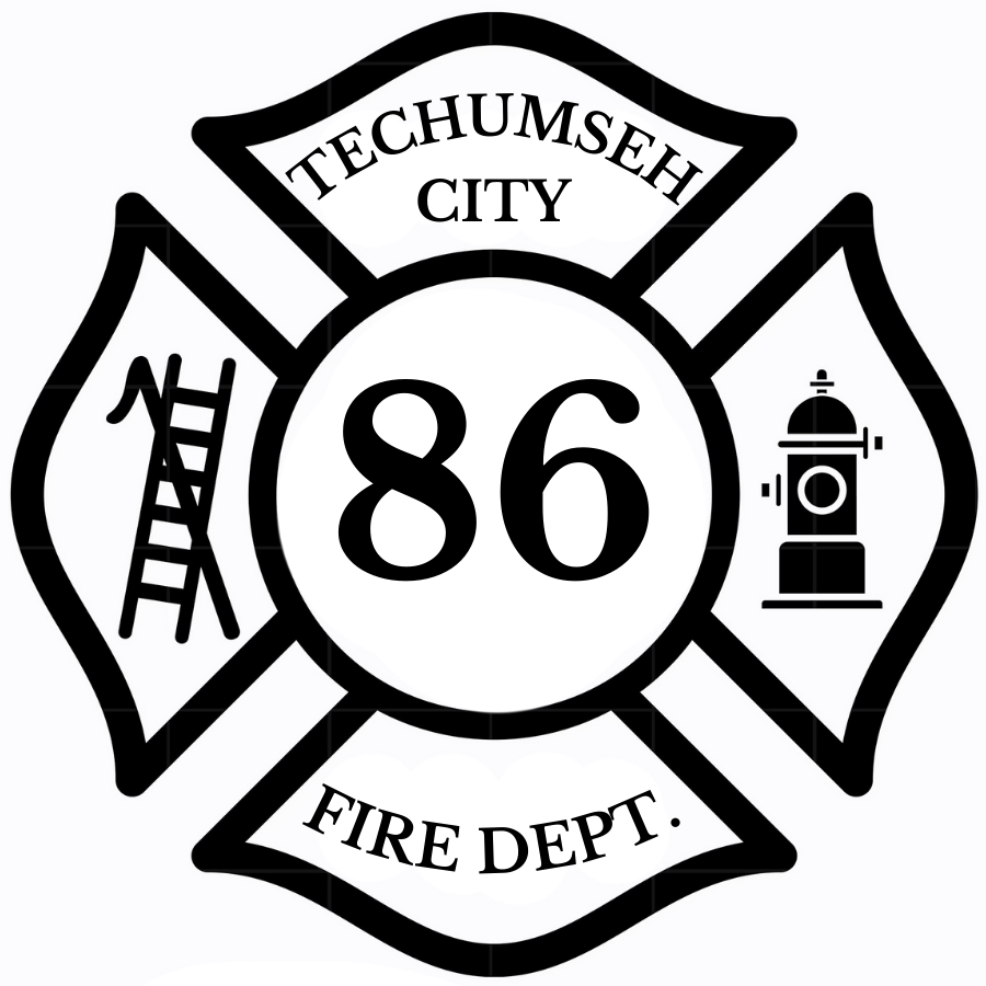 Leatherette Keychain- Department logo - Lenawee Co.