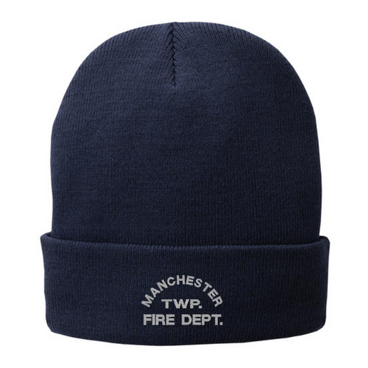 CP90L | Port & Company Knit Fleece Lined Flip Hat, Embroidered - Manchester