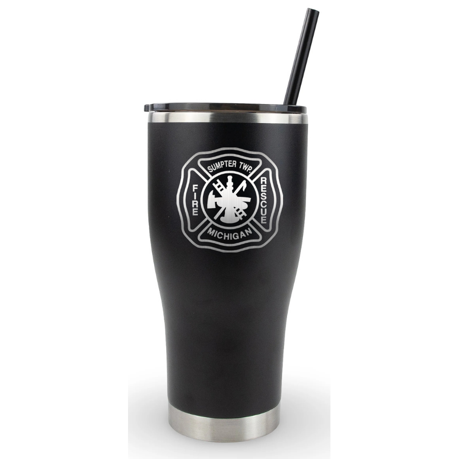 30oz Modern Curve Tumbler - Sumpter Twp. Fire