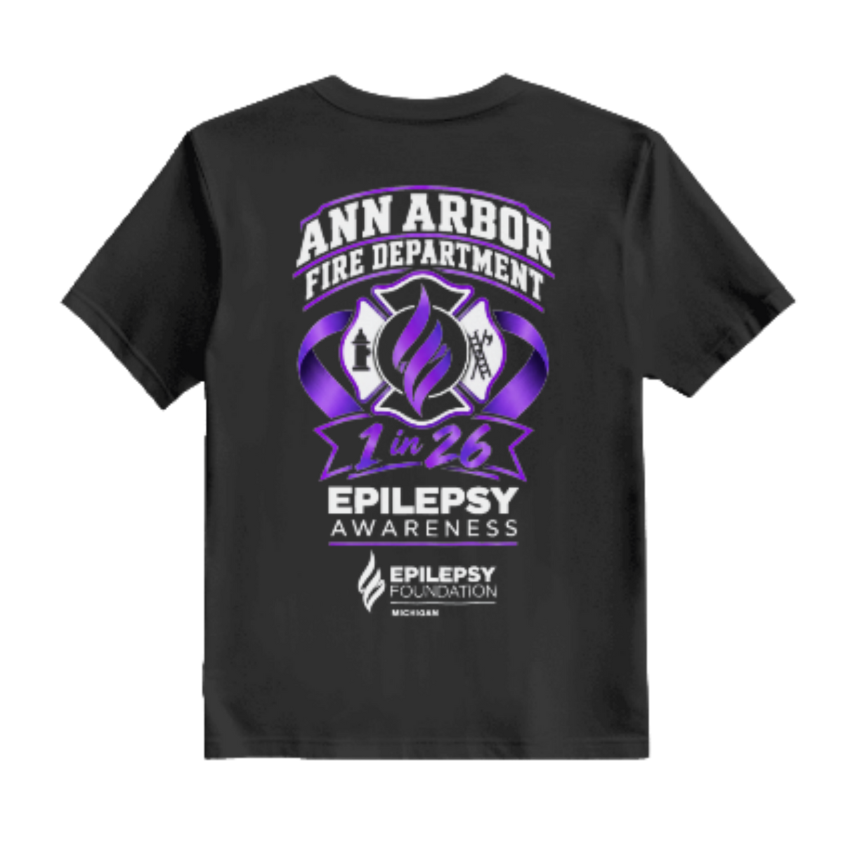 G8000 || Gildan® DryBlend® 50 Cotton/50 Poly T-Shirt - Screened - AAFD Epilepsy Awareness