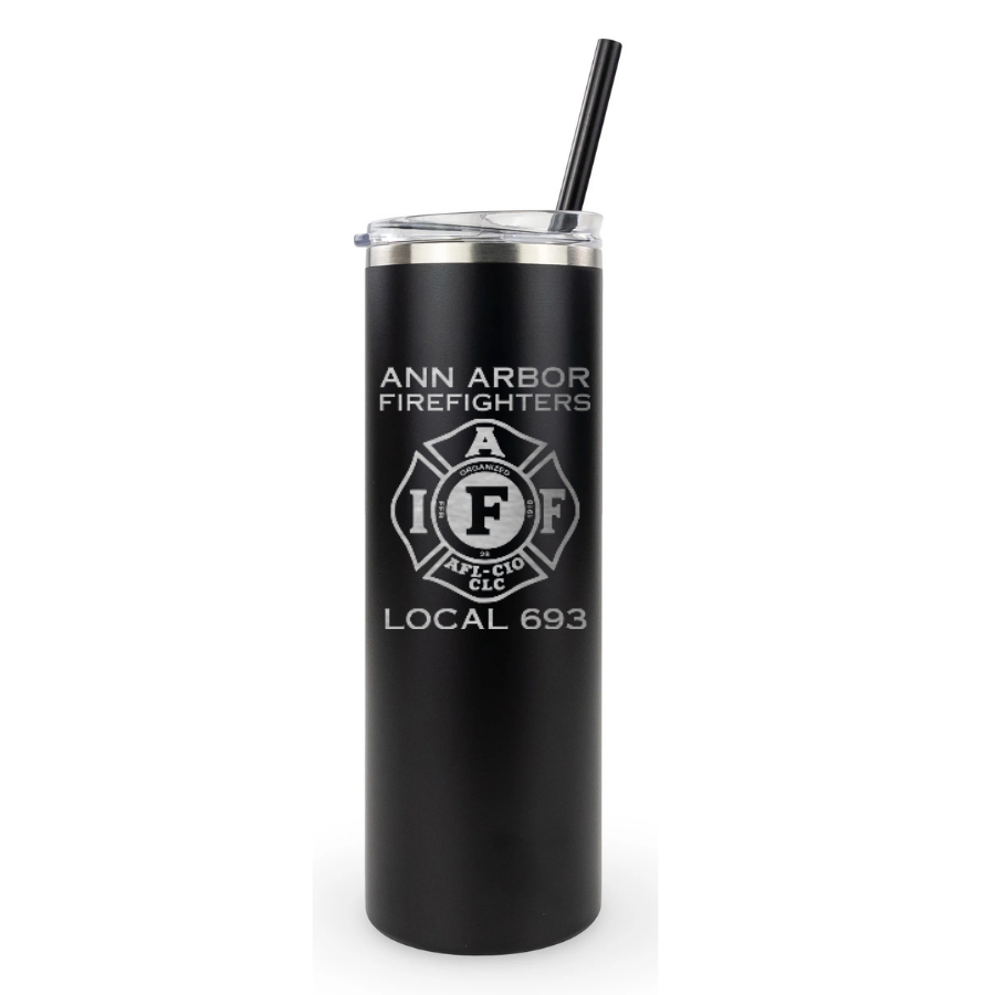 20oz Skinny Tumbler - Ann Arbor City