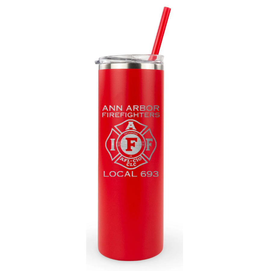 20oz Skinny Tumbler - Ann Arbor City