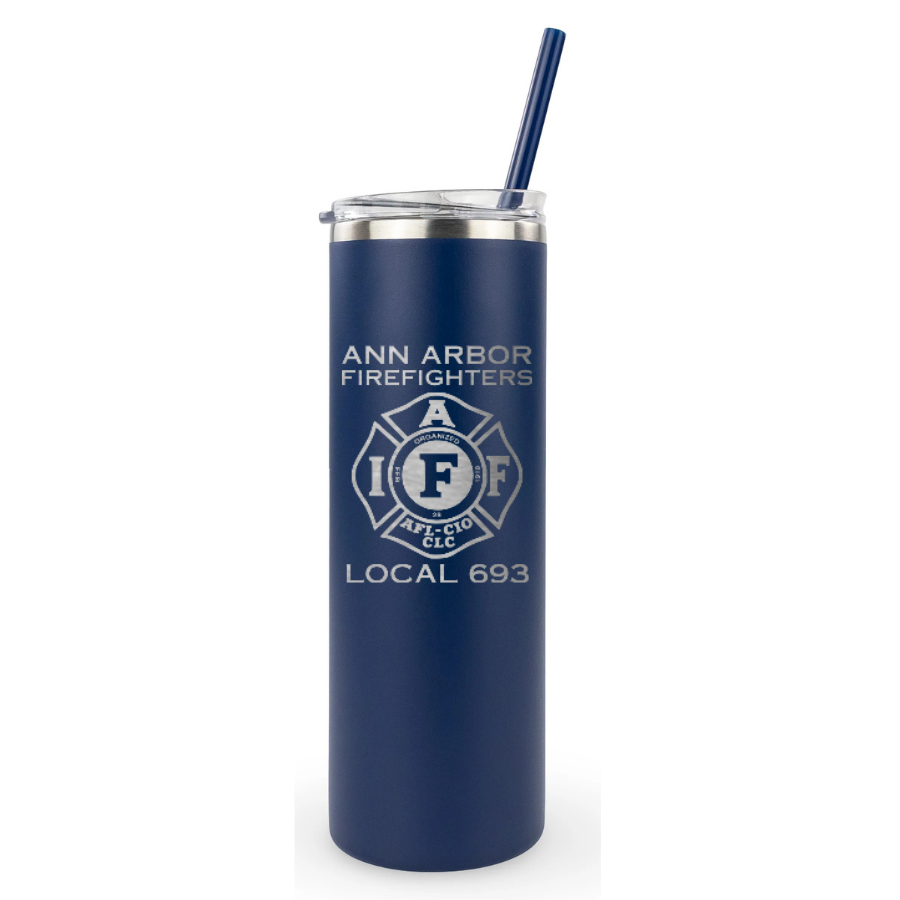 20oz Skinny Tumbler - Ann Arbor City