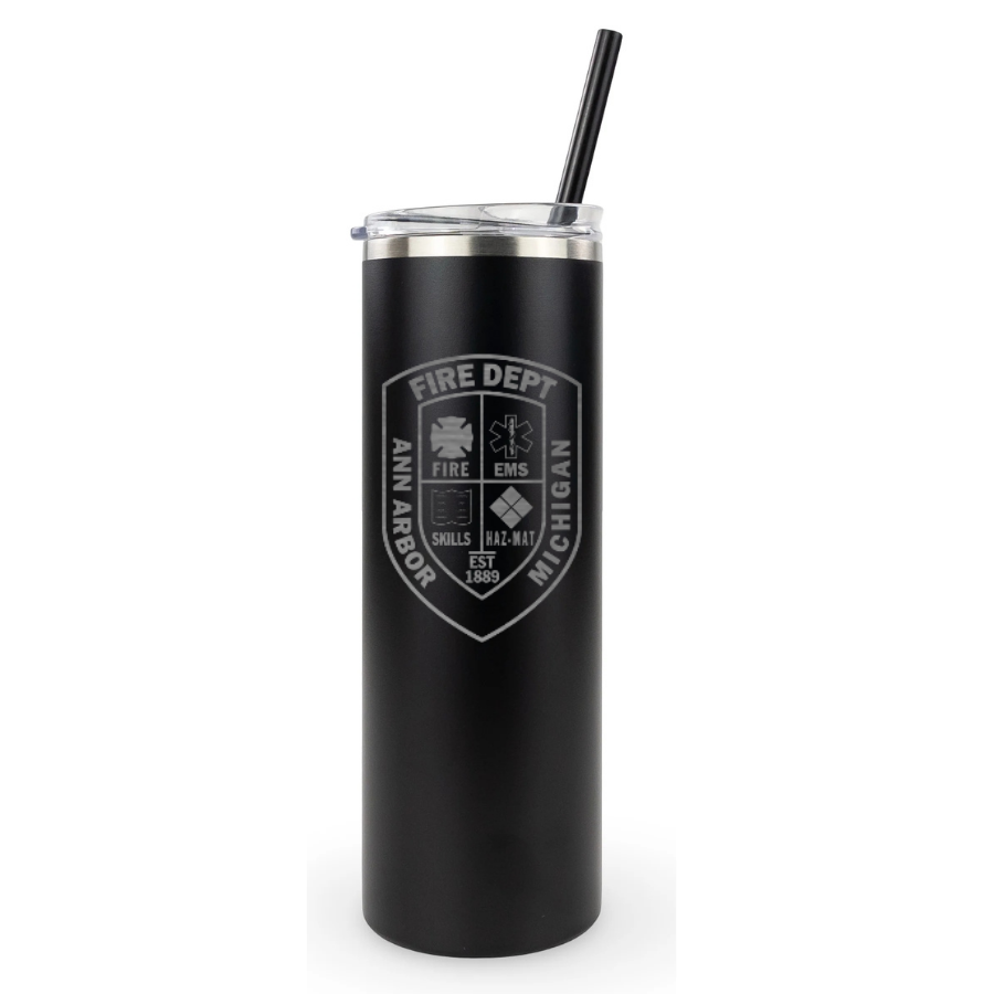 20oz Skinny Tumbler - Ann Arbor City