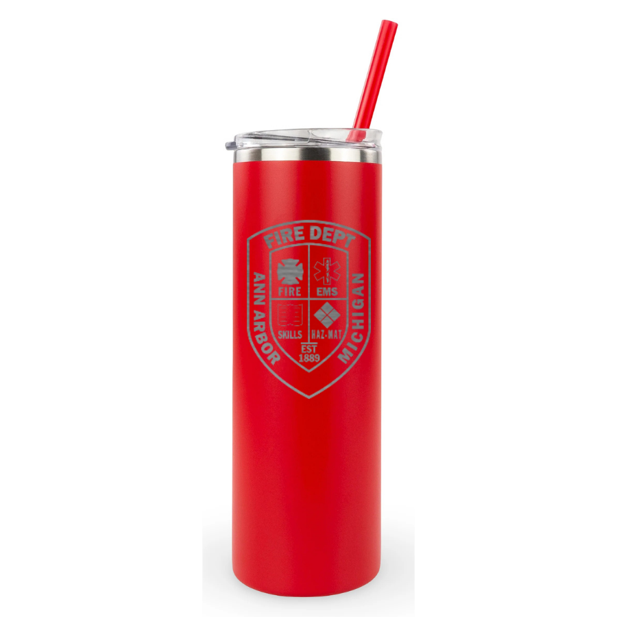20oz Skinny Tumbler - Ann Arbor City