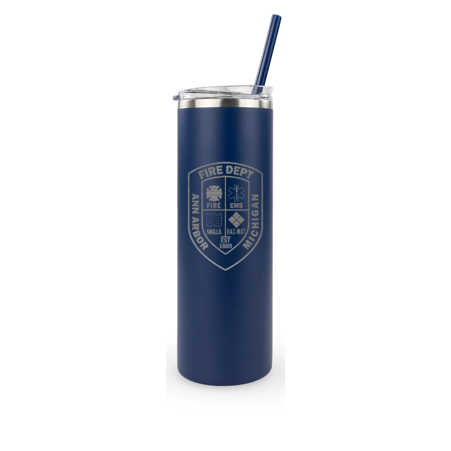 20oz Skinny Tumbler - Ann Arbor City