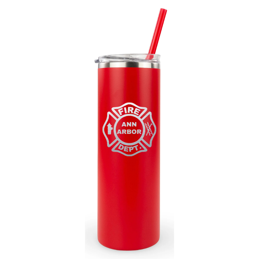 20oz Skinny Tumbler - Ann Arbor City