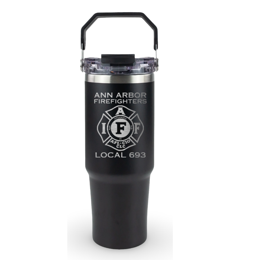 30oz Tri-sip tumbler - Ann Arbor City Fire